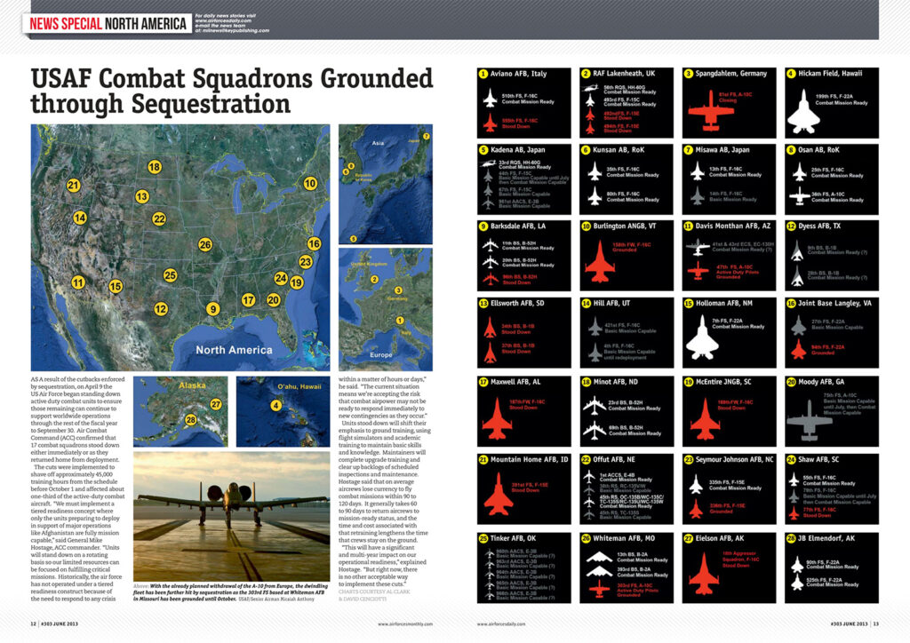 AirForces Monthly USAF Combat Squadrons - Article Art