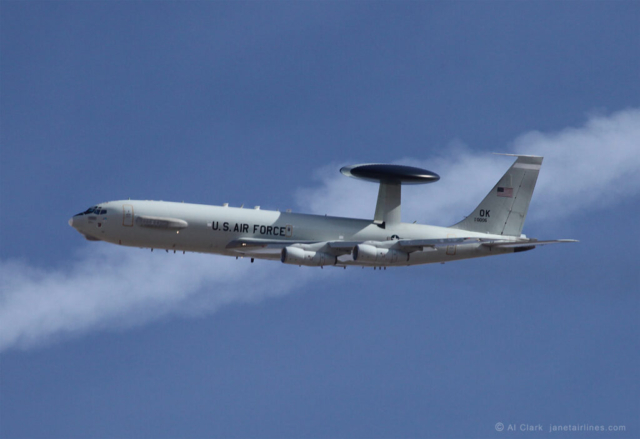 Tinker Air Force Base E-3B Sentry (AWACS) at Red Flag, Nellis AFB, Las Vegas, NV