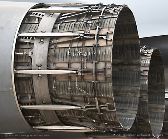 Rockwell B-1 Lancer (Exhaust Outlets) from Ellsworth Air Force Base (EL), Box Elder, SD at Red Flag, Las Vegas, NV