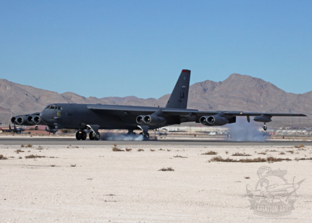 Boeing B-52H from Barksdale Air Force Base, Bossier Parish, LA at Red Flag, Nellis AFB, Las Vegas, NV