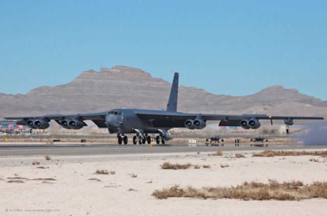 Boeing B-52H from Barksdale Air Force Base, Bossier Parish, LA at Red Flag, Nellis AFB, Las Vegas, NV