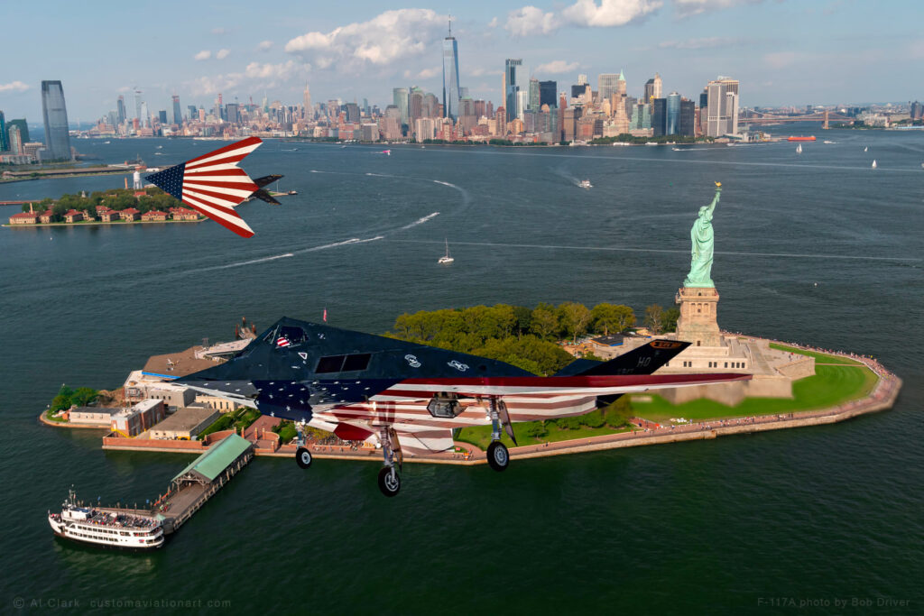 July 4th, F-117A Nighthawk NYC Memorial Salute