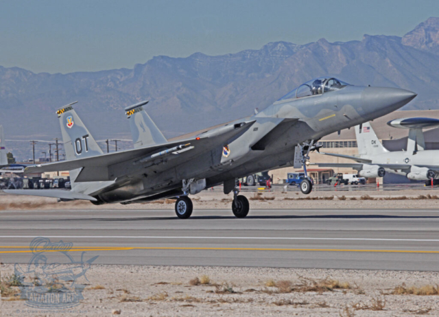 OT (Squadron Commander's) F-15C at Red Flag, Nellis AFB, Las Vegas, NV