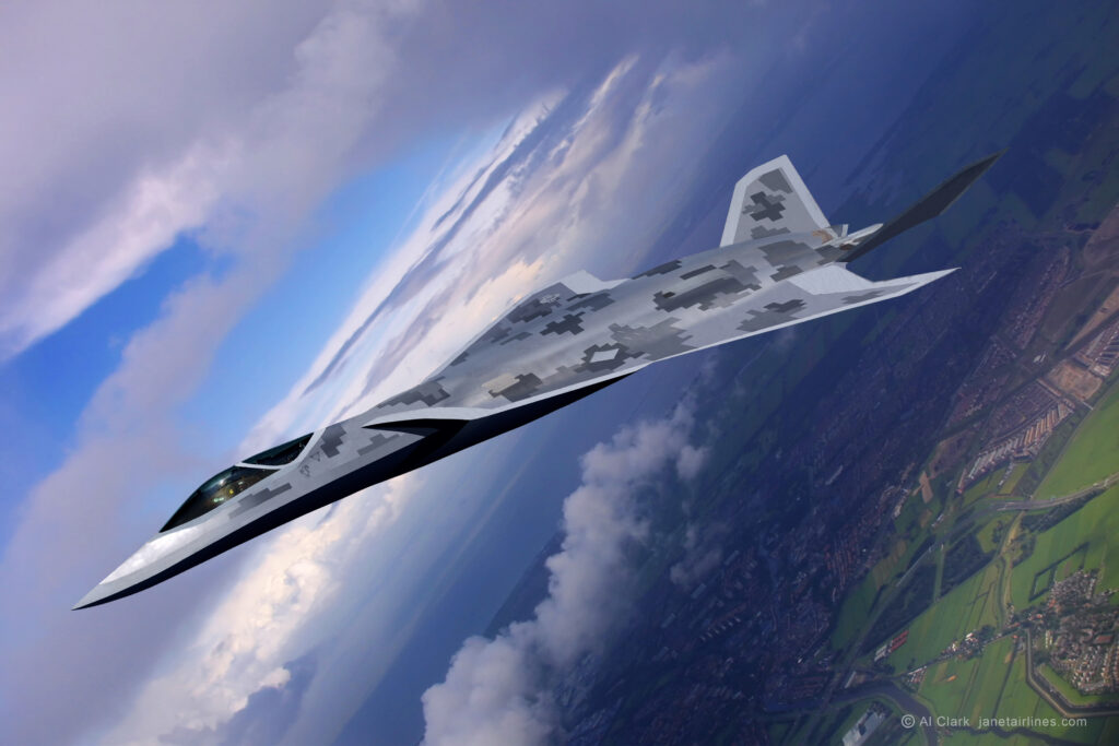 Conceptual Artwork of a Lockheed LMT 6th Generation Fighter