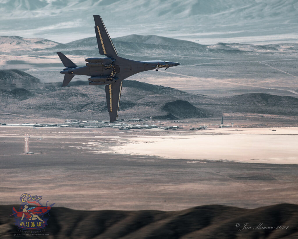 Groom Lake (Area 51) Rockwell B-1B Lancer Fly-by