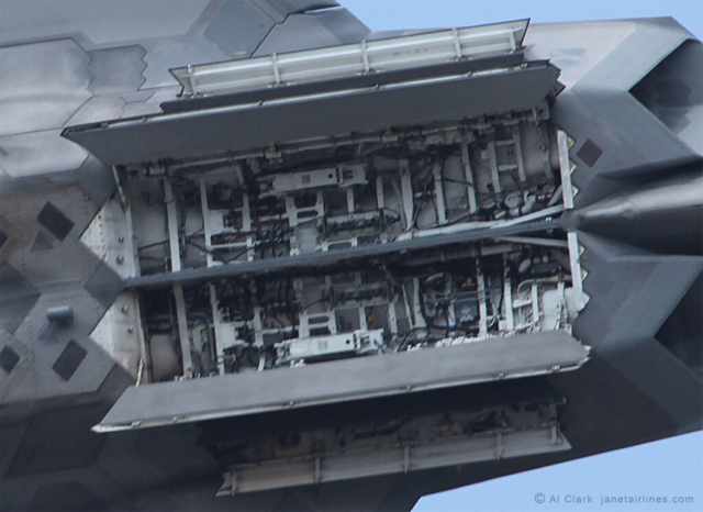 Weapons Bay, Lockheed Martin/Boeing F-22 Raptor from Tyndall AFB (TY), Panama City, FL