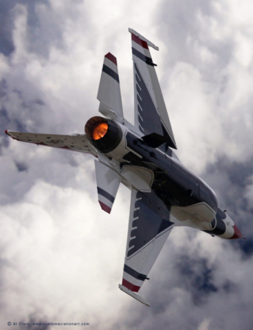 USAF Demonstration Team Thunderbirds Solo, Sun-N-Fun Airshow, Lakeland, FL