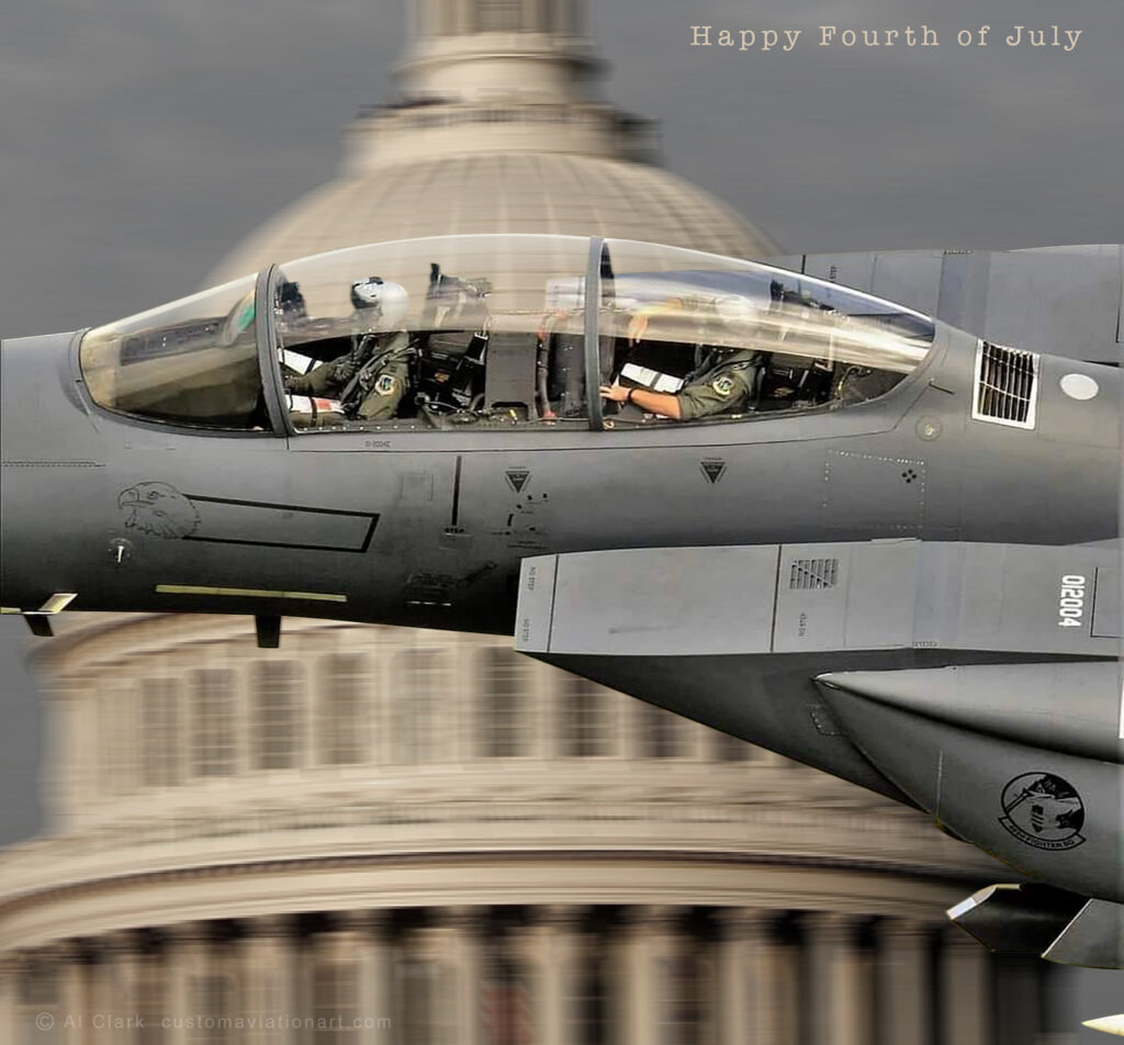 Boeing F-15E U.S. Capitol Fly-by