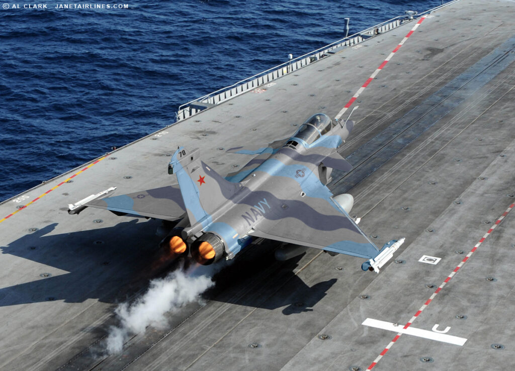 Dassault Rafale of a USN Aggressor Squadron