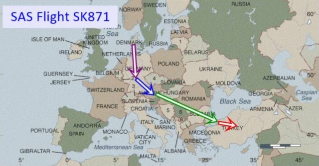 An account of Scandinavian Airlines System Flight 871, a Sud Aviation SE-210 Caravelle I aircraft (OY-KRB), which crashed near Esenboğa International Airport in Ankara, Turkey, on January 19, 1960. This first fatal accident involving the Caravelle marked a significant moment in aviation history. The aircraft, operating a multi-leg flight from Copenhagen to Cairo with stops in Düsseldorf, Vienna, Istanbul, and Ankara, struck terrain 6 nautical miles southwest of the airport during its approach. All 42 occupants were killed. Investigations cited unintentional descent below the authorized minimum altitude during approach, with insufficient evidence to determine the exact cause. The aircraft was newly delivered in November 1959 and was named "Orm Viking." This accident, a controlled flight into terrain (CFIT), highlighted the importance of navigation advancements and improved approach protocols. The legacy of Flight 871 contributed to safety developments in aviation.