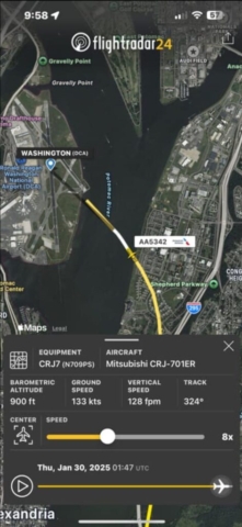 On January 29, 2025, at 8:47 p.m. EST, a mid-air collision occurred over the Potomac River near Washington, D.C., involving American Eagle Flight 5342, a PSA Airlines Bombardier CRJ-701ER (CL-600-2C10), and a U.S. Army Sikorsky UH-60L Black Hawk helicopter from B Company, 12th Aviation Battalion, Fort Belvoir, Virginia. The regional jet was on approach to Ronald Reagan Washington National Airport (DCA) when it collided with the military helicopter engaged in a training flight. There were no survivors among the 60 passengers and four crew members aboard Flight 5342 or the three crew members on the UH-60L. Recovery operations faced severe weather conditions, with authorities confirming 27 bodies recovered from the aircraft and one from the helicopter as of January 30. The National Transportation Safety Board (NTSB) and Federal Aviation Administration (FAA) launched an investigation into flight data, cockpit voice recorders, air traffic control communications, and radar tracking. The collision was captured on video from a Kennedy Center live-stream, and initial radar analysis suggests the Black Hawk was maneuvering at an altitude conflicting with the jet’s descent path. The airport was temporarily shut down, affecting flights nationwide. Among those on board the PSA Airlines jet were members of the U.S. Figure Skating Association, drawing international attention. The investigation will focus on air traffic control instructions, coordination between civilian and military aviation authorities, and potential failures of collision avoidance systems. The accident has sparked renewed discussions about airspace management in the National Capital Region’s Special Flight Rules Area (SFRA). The FAA and Department of Defense (DOD) are cooperating in the ongoing investigation, which is expected to take several months to complete.